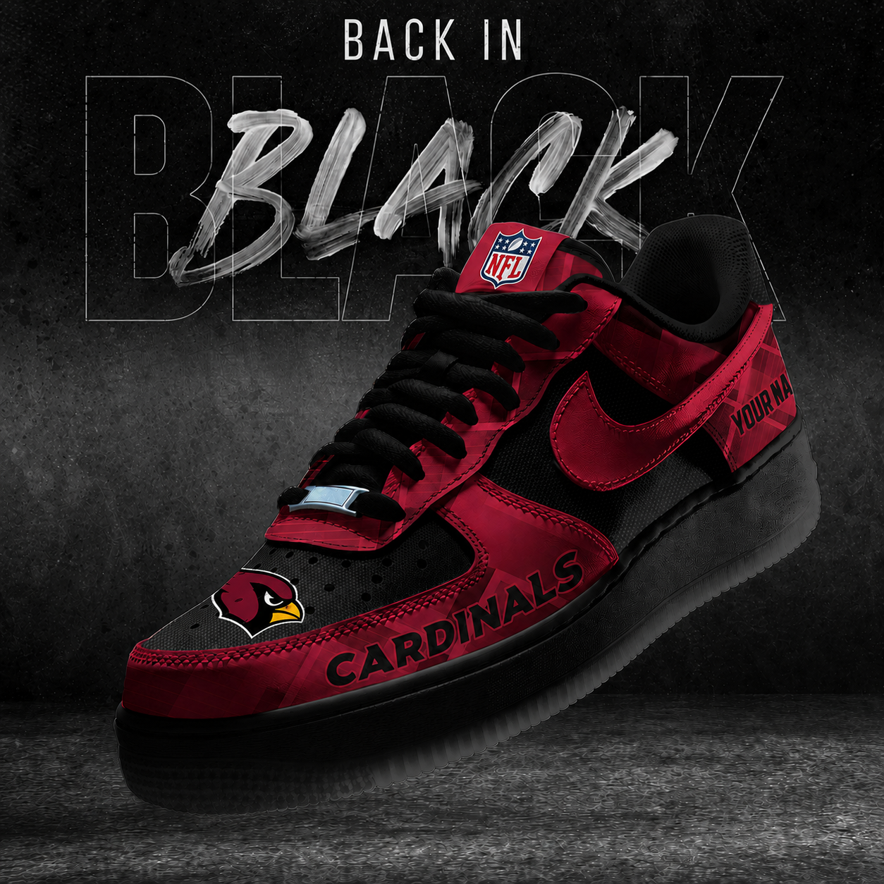 AC x NFL Back In Black V2 AF1 Sneakers 270626