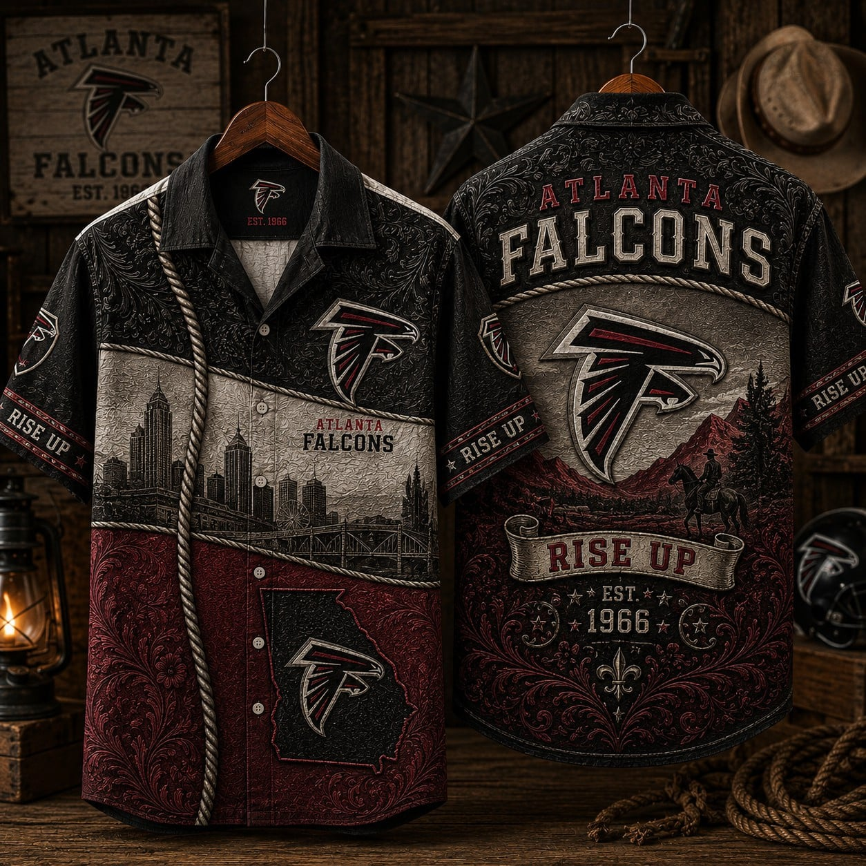 ATL x NFL Hawaiian Shirt 1906