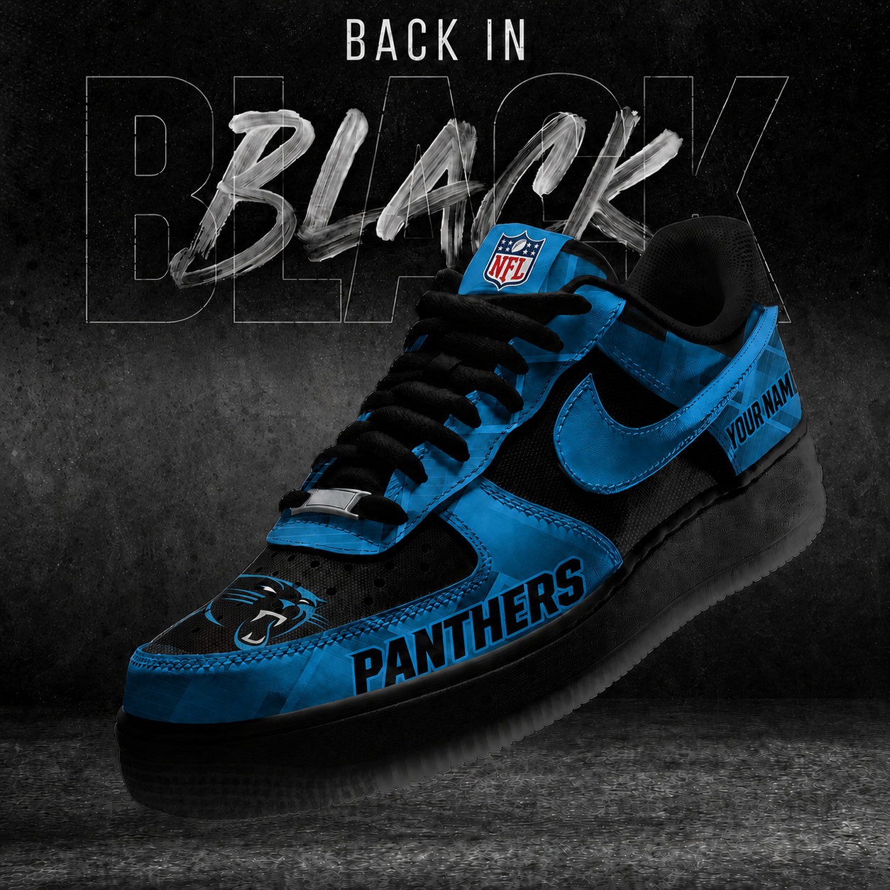 CP x NFL Back In Black V2 AF1 Sneakers 270626