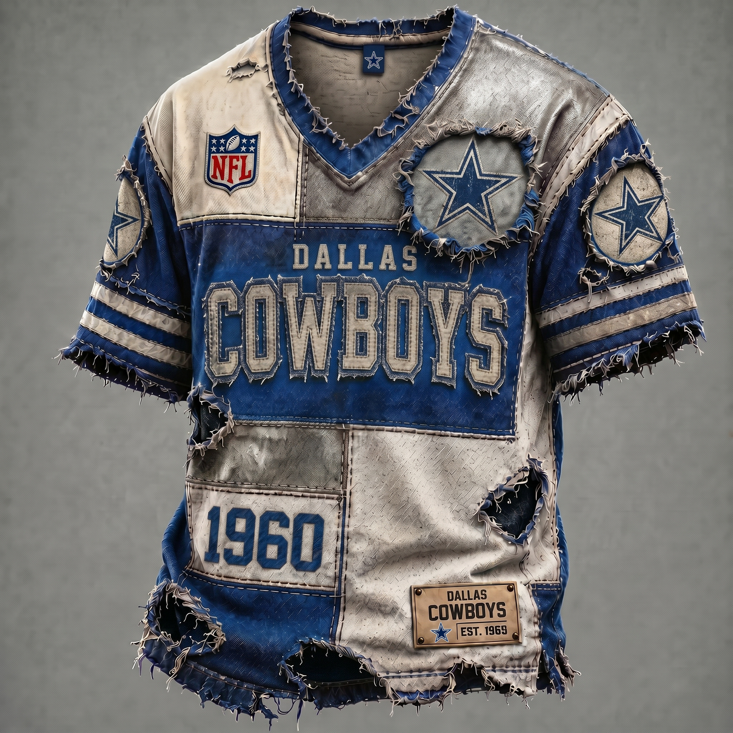 DAL X NFL Premium V-Neck T-shirt Gift For Fans 0106