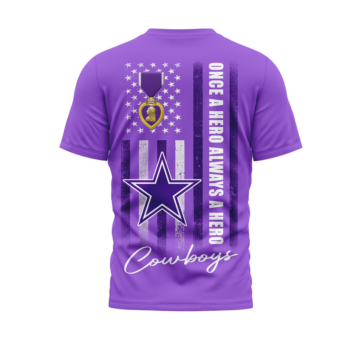 DC Premium National Purple Hear Day 3D Shirt 300626