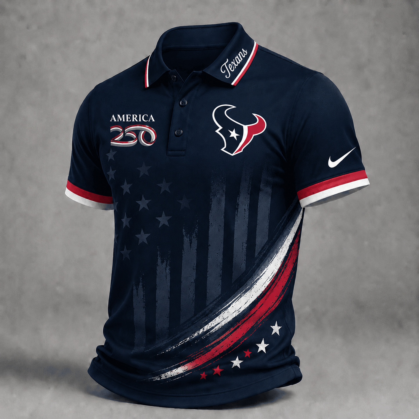 HOU Premium NFL America 250 Limited Edition Polo Shirt 2406