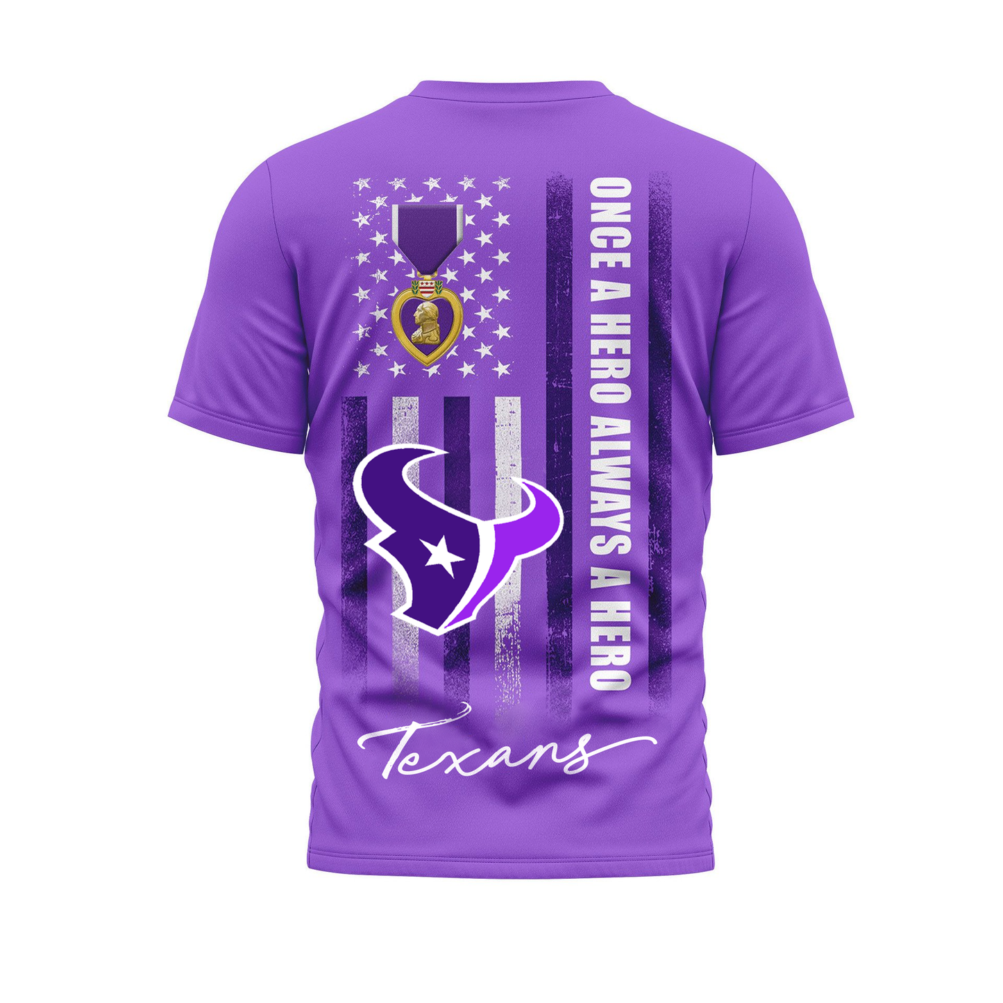 HT Premium National Purple Hear Day 3D Shirt 300626