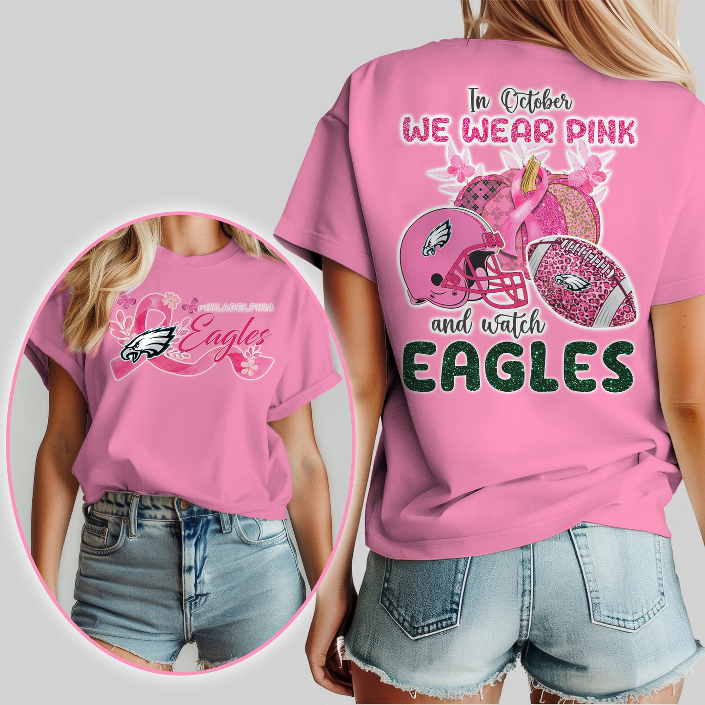 In October We Wear Pink And Watch PE Shirt 300626