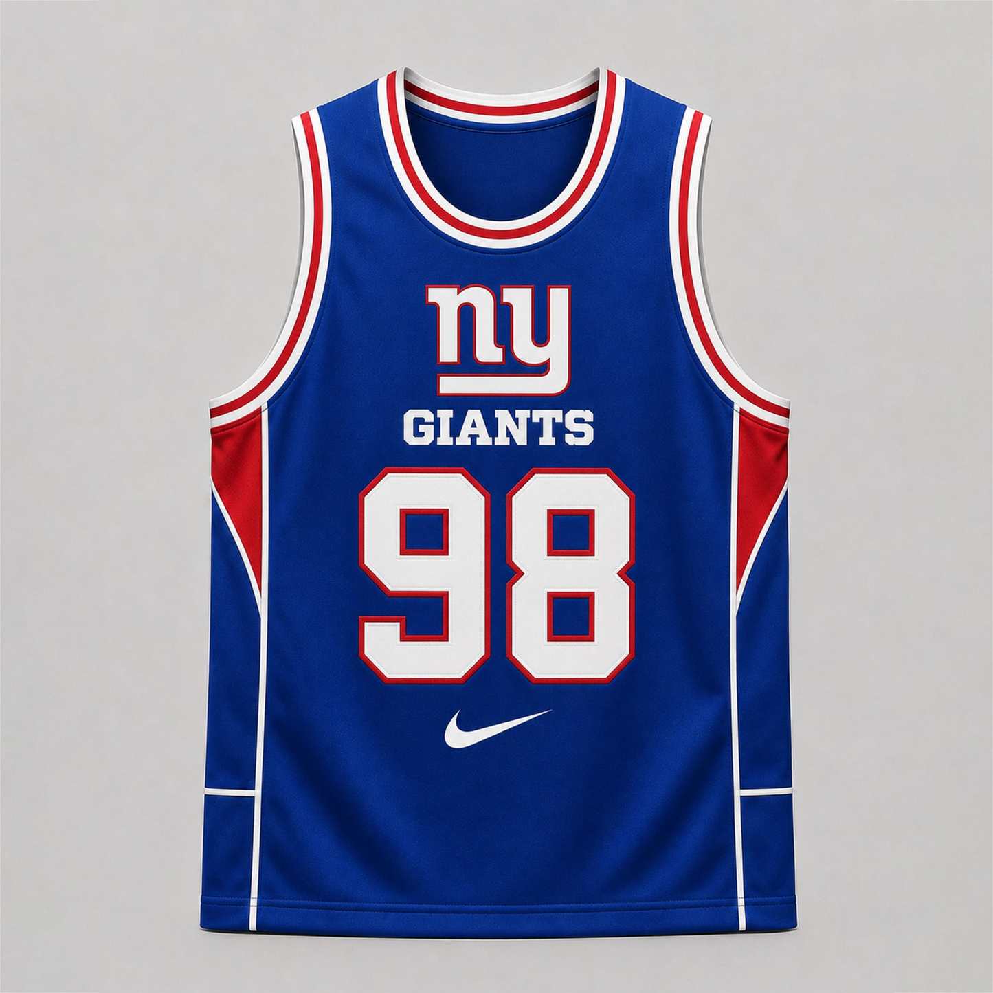 NYG Premium NFL Custom Basketball Tank Top For Men And Women 2406