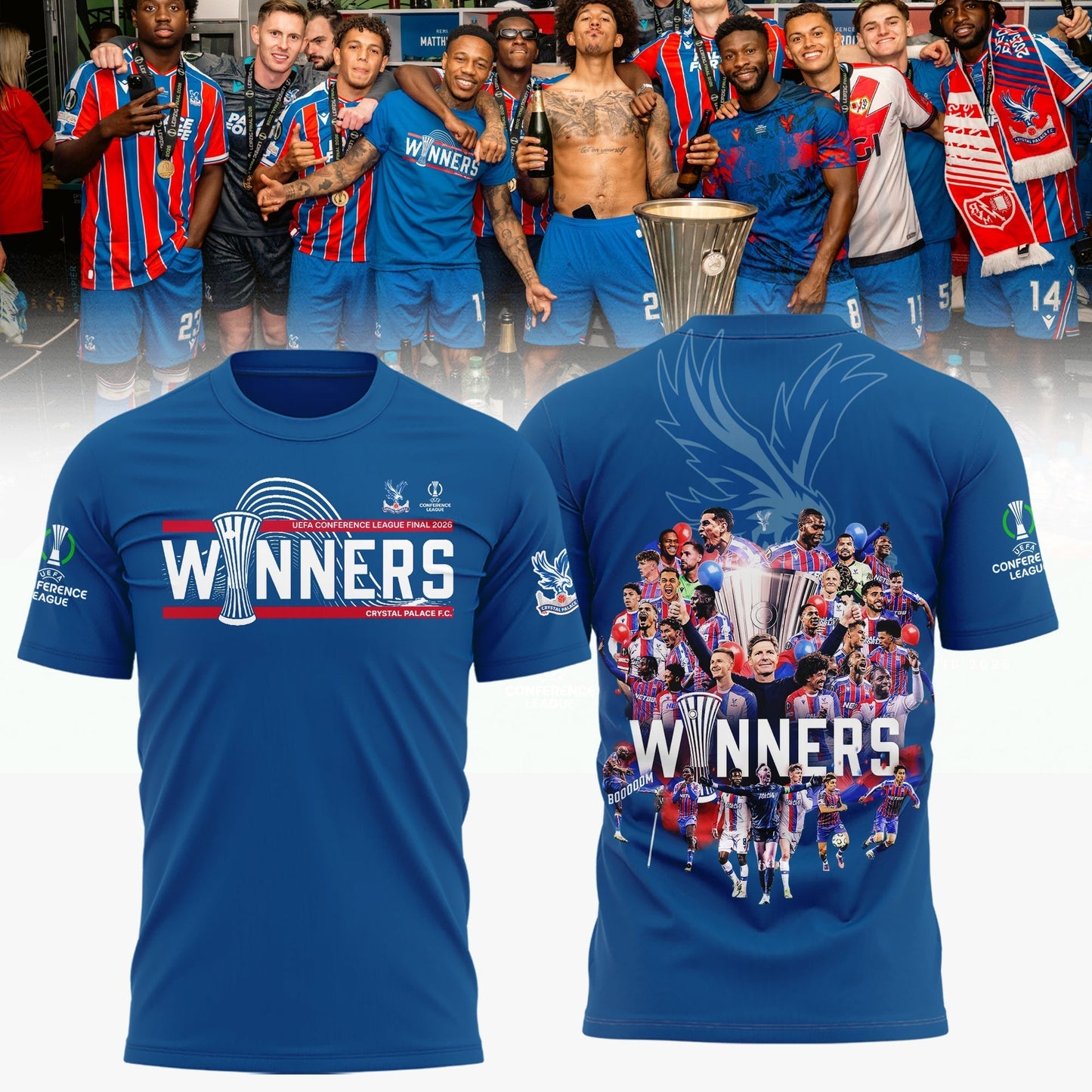PREMIUM CRY X THANK FOR MEMORIES UEFA Conference League Winners Shirt V02 NDT LVH 280526
