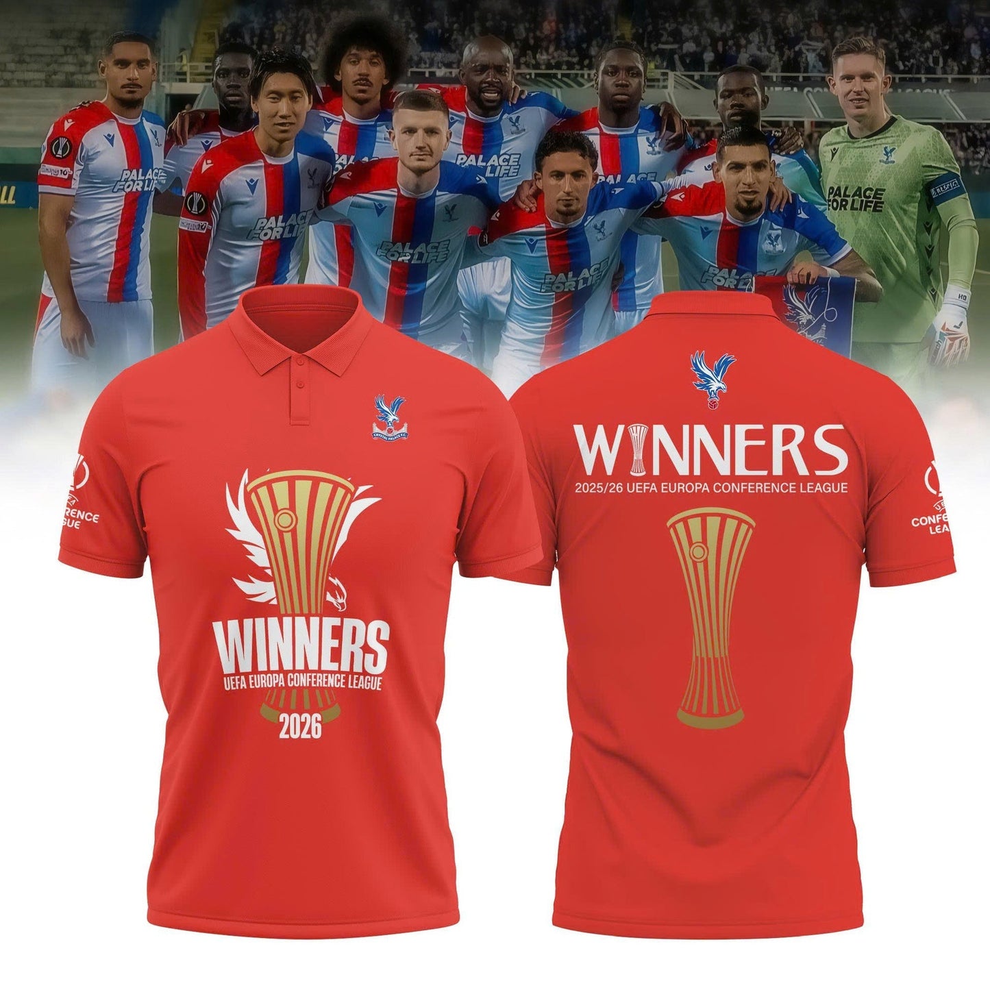 PREMIUM CRY X THANK FOR MEMORIES UEFA Conference League Winners Shirt V15 NDT LVH 280526
