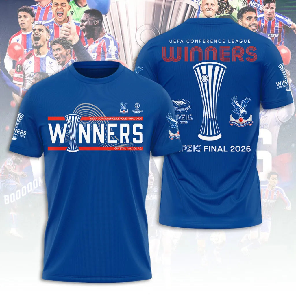 PREMIUM CRY X THANK FOR MEMORIES UEFA Conference League Winners Shirt V19 NDT LVH 280526