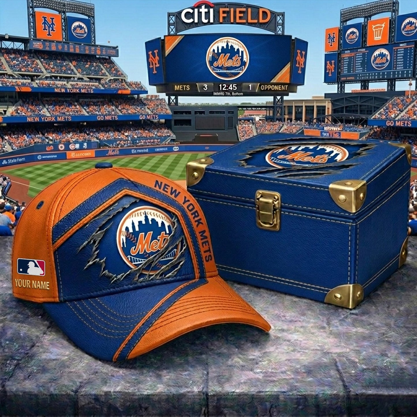 PREMIUM MLB X NYM CRACK CUSTOM NAME HAT NDT NHM 260526