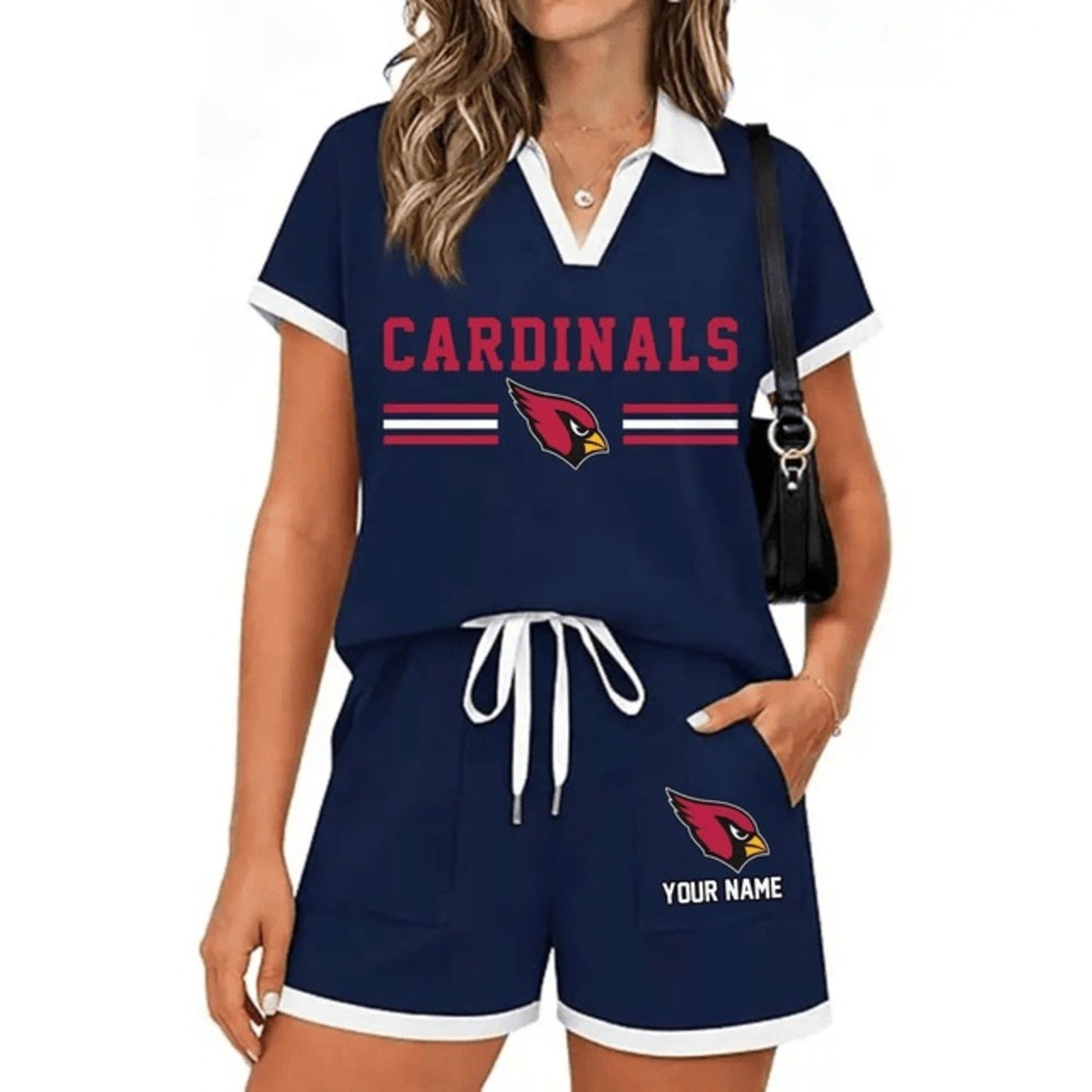 PREMIUM NFL X ARI Retro Athletic Contrast Polo Set FOR SUMMER HOLIDAY NDT NHM 100626