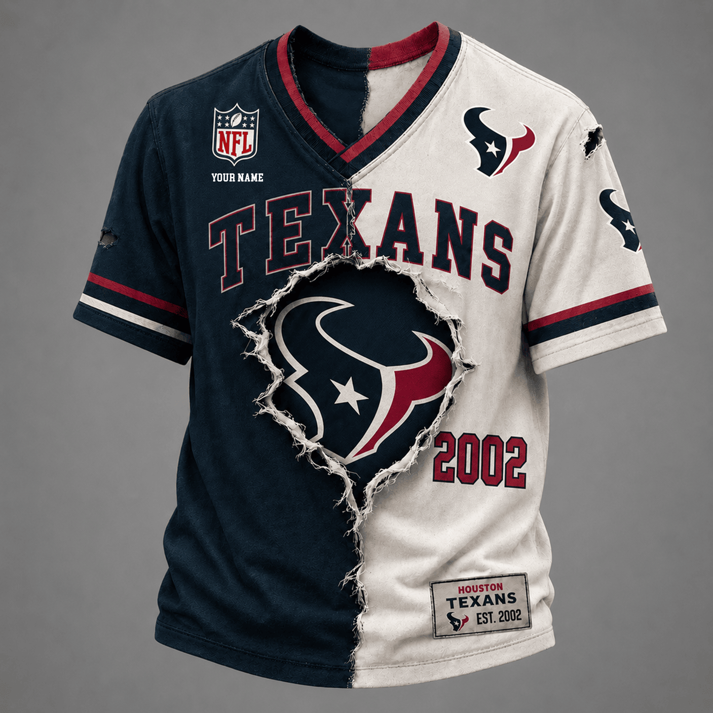 PREMIUM NFL X HT GAME DAY V-Neck T Shirt FOR SUMMER HOLIDAY NDT VHM 050626