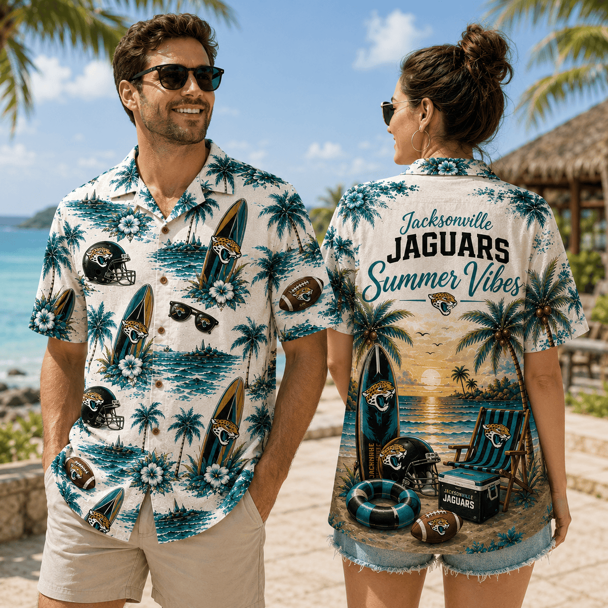 PREMIUM NFL X JAC Summer Vibes Premium Hawaiian Shirt Limited Edition NDT NHM 100626