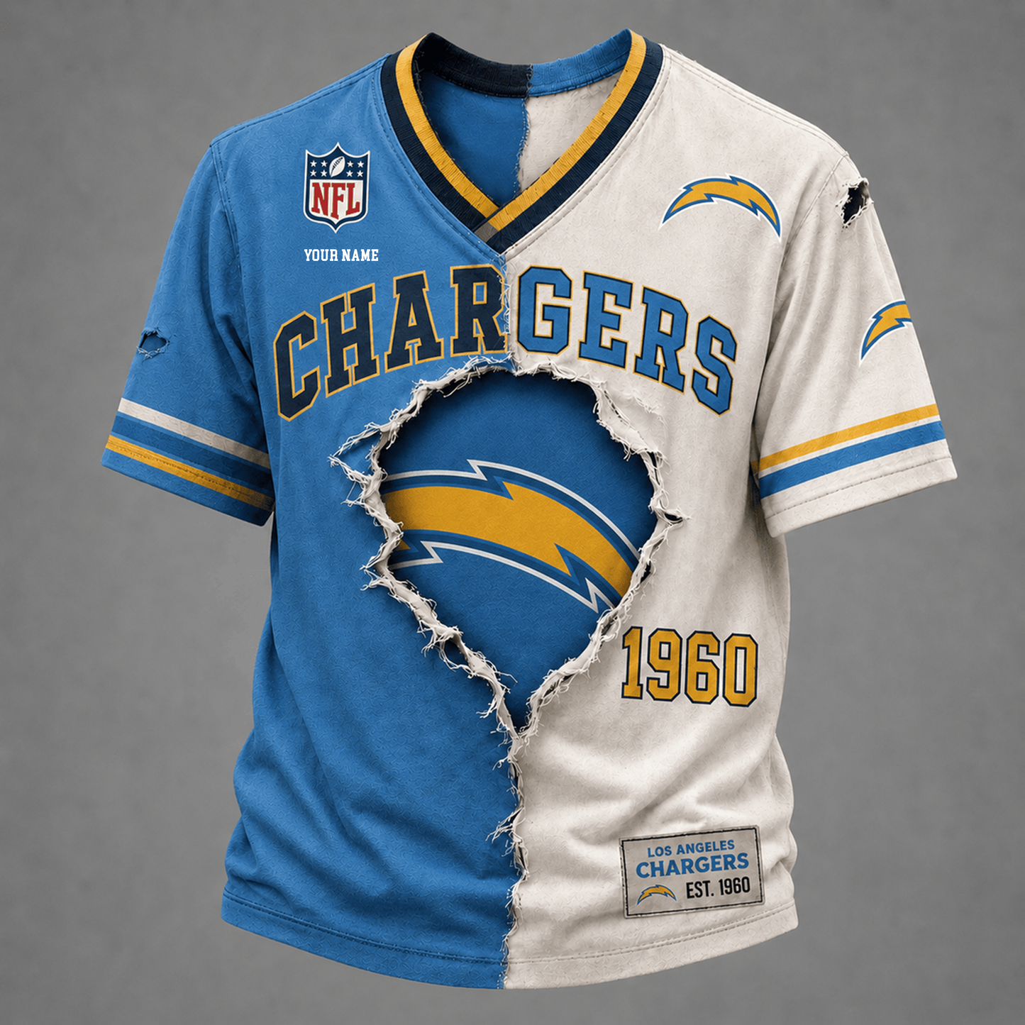 PREMIUM NFL X LAC GAME DAY V-Neck T Shirt FOR SUMMER HOLIDAY NDT VHM 050626