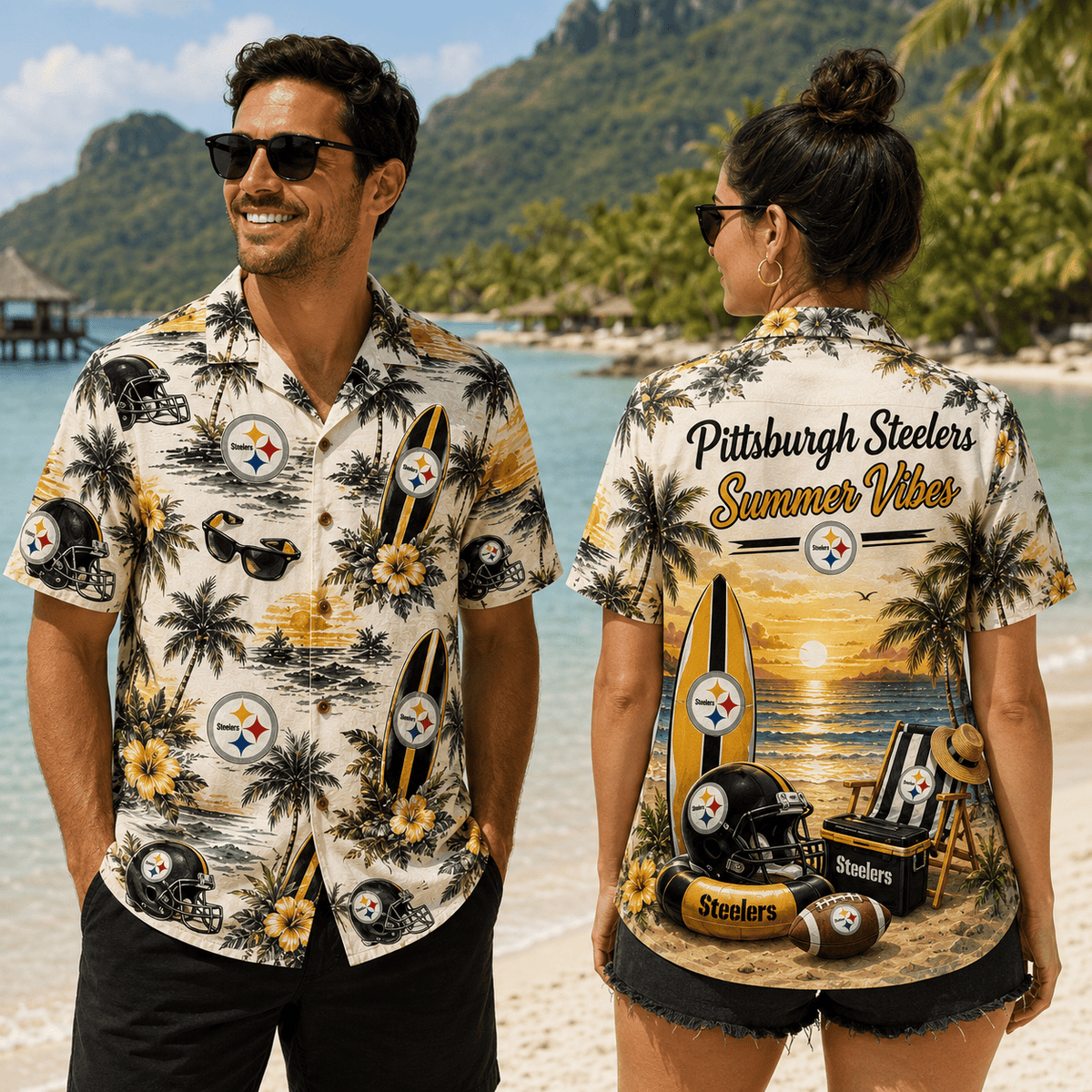 PREMIUM NFL X PIT Summer Vibes Premium Hawaiian Shirt Limited Edition NDT NHM 100626