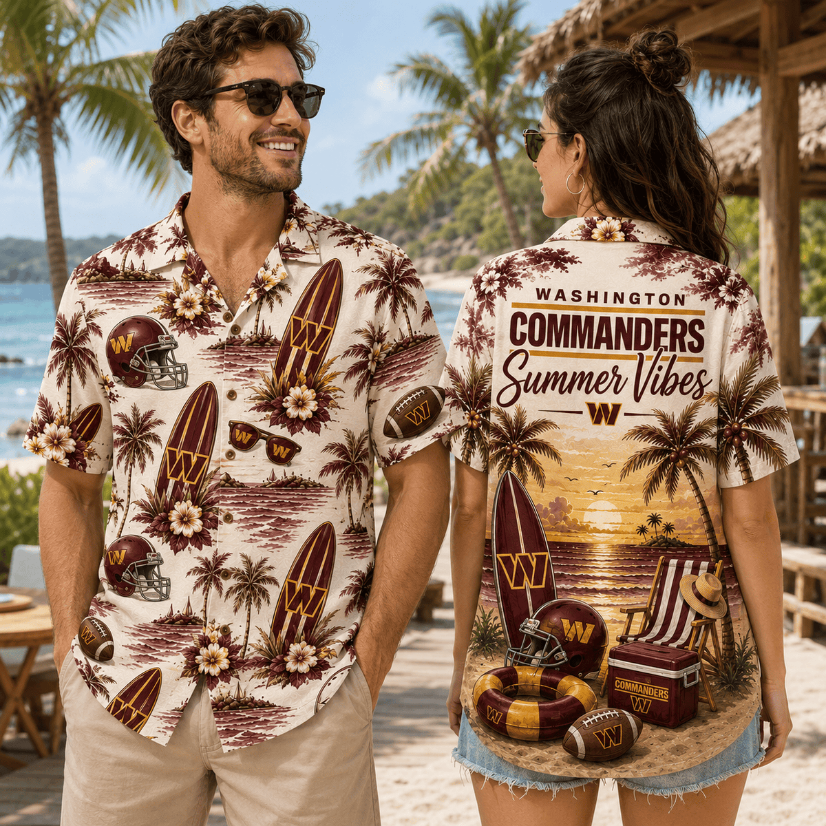 PREMIUM NFL X WAS Summer Vibes Premium Hawaiian Shirt Limited Edition NDT NHM 100626