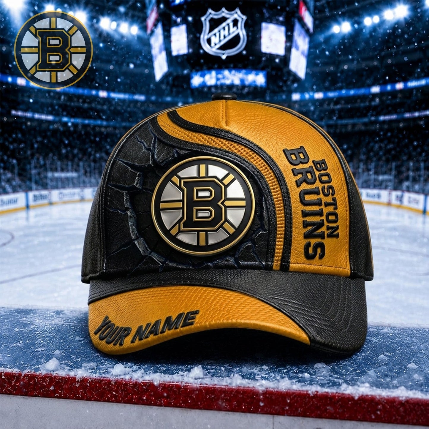 PREMIUM NHL X BB Embroidered Hockey Custom Name HAT NDT NHM 250526