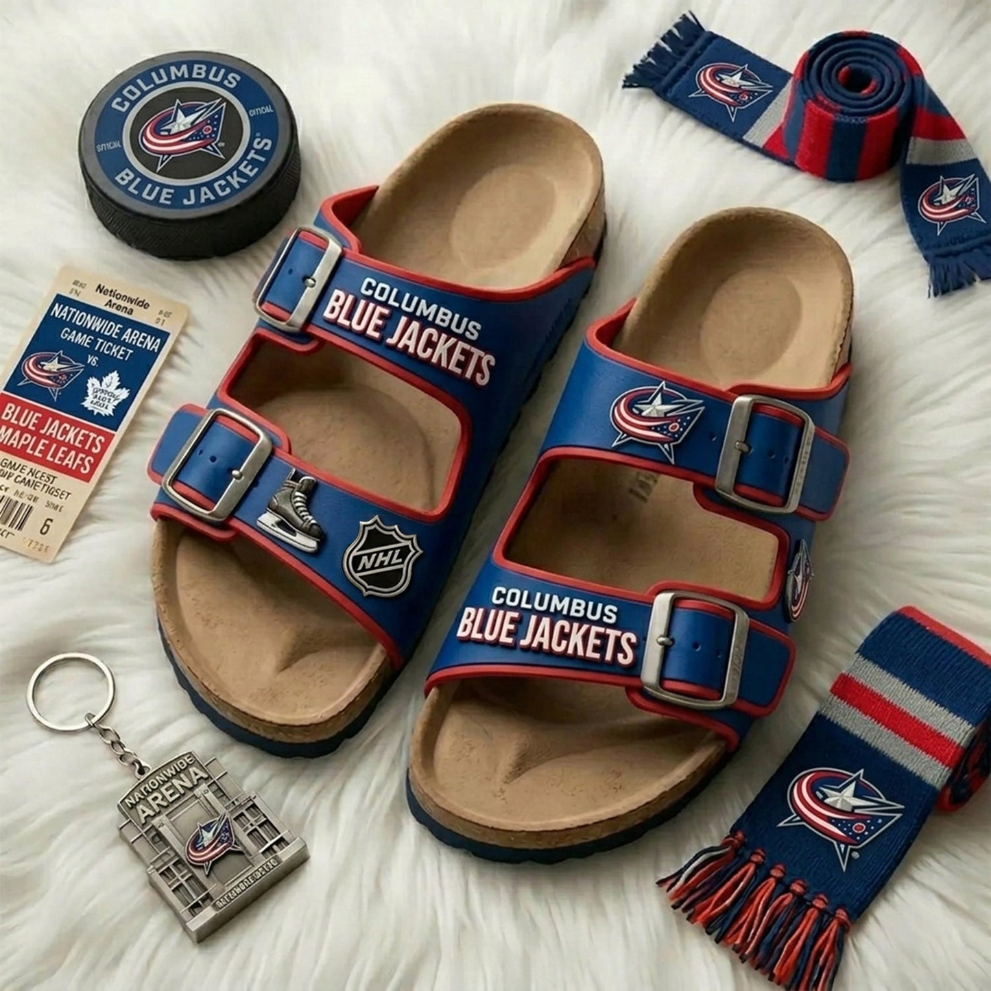 PREMIUM NHL X CBJ Birken-Inspired Double-Strap Sandals For Summer Holiday V3 NDT NHM 180526