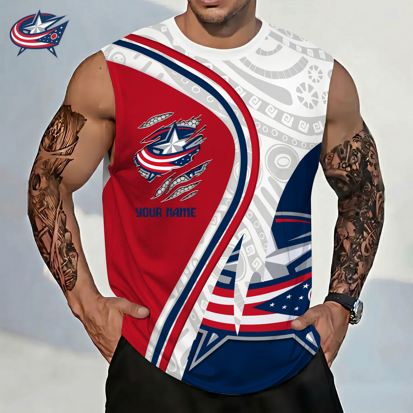 PREMIUM NHL X CBJ Personalized Tank Top Gift For Fans NDT VHM 140526