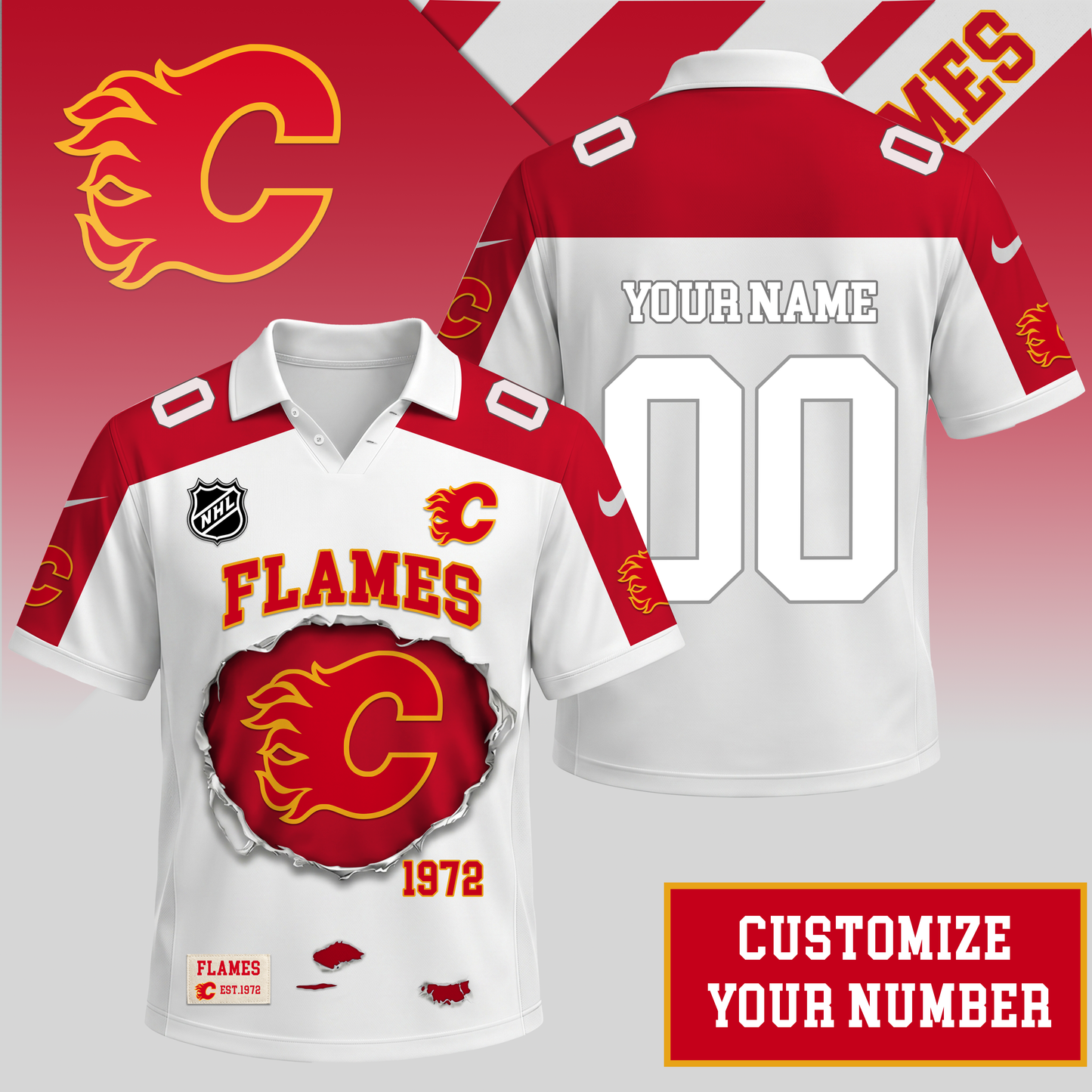 PREMIUM NHL X CF Streetwear Polo Shirt Custom Gifts For Fan NDT VHM 010626