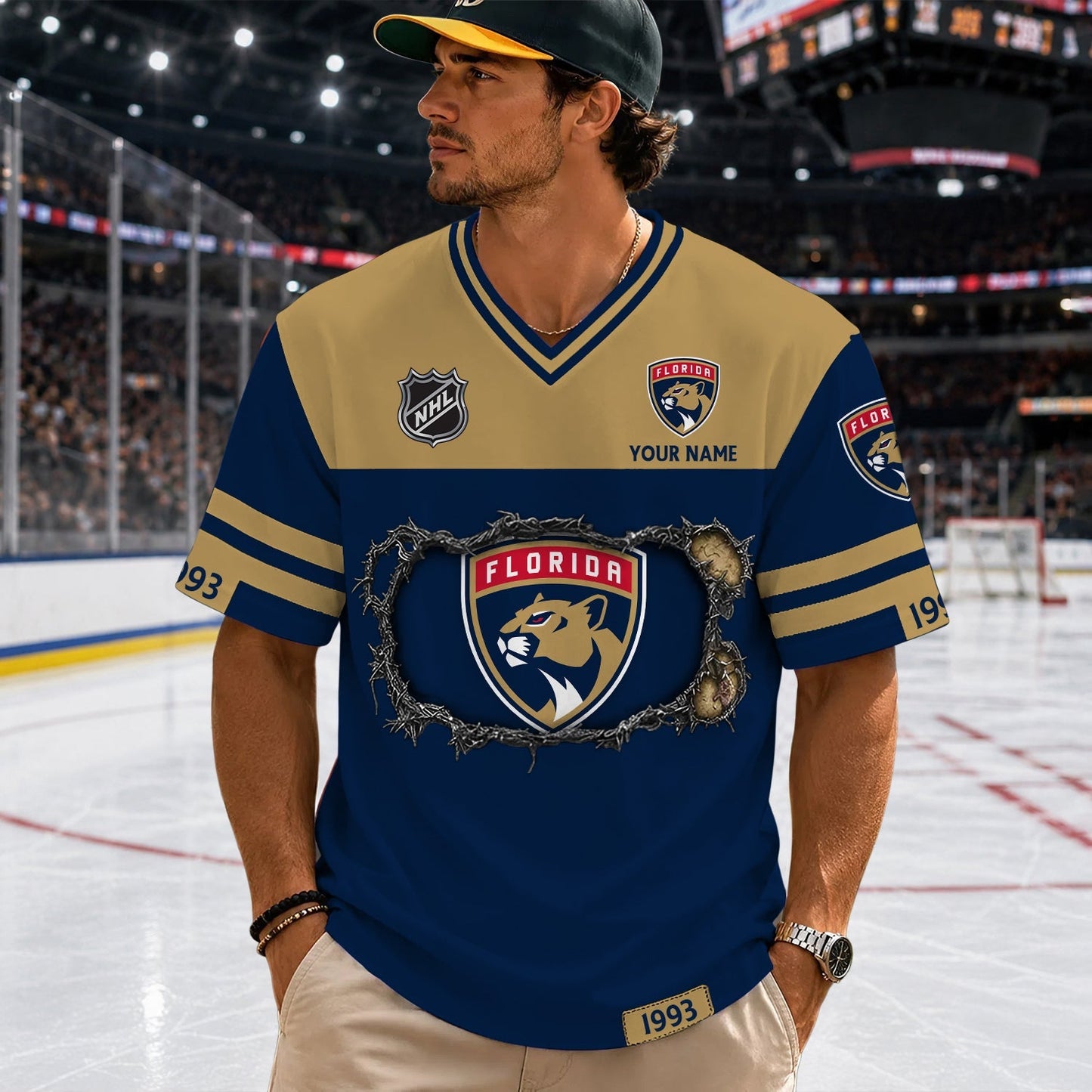 PREMIUM NHL X FP Streetwear V-neck Shirt Custom Gifts For Fan NDT NHM 290526