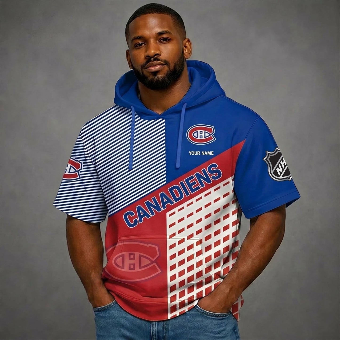 PREMIUM NHL X MC Short Sleeve Hoodie SHIRT FOR SUMMER HOLIDAY V3 NDT NHM 180526