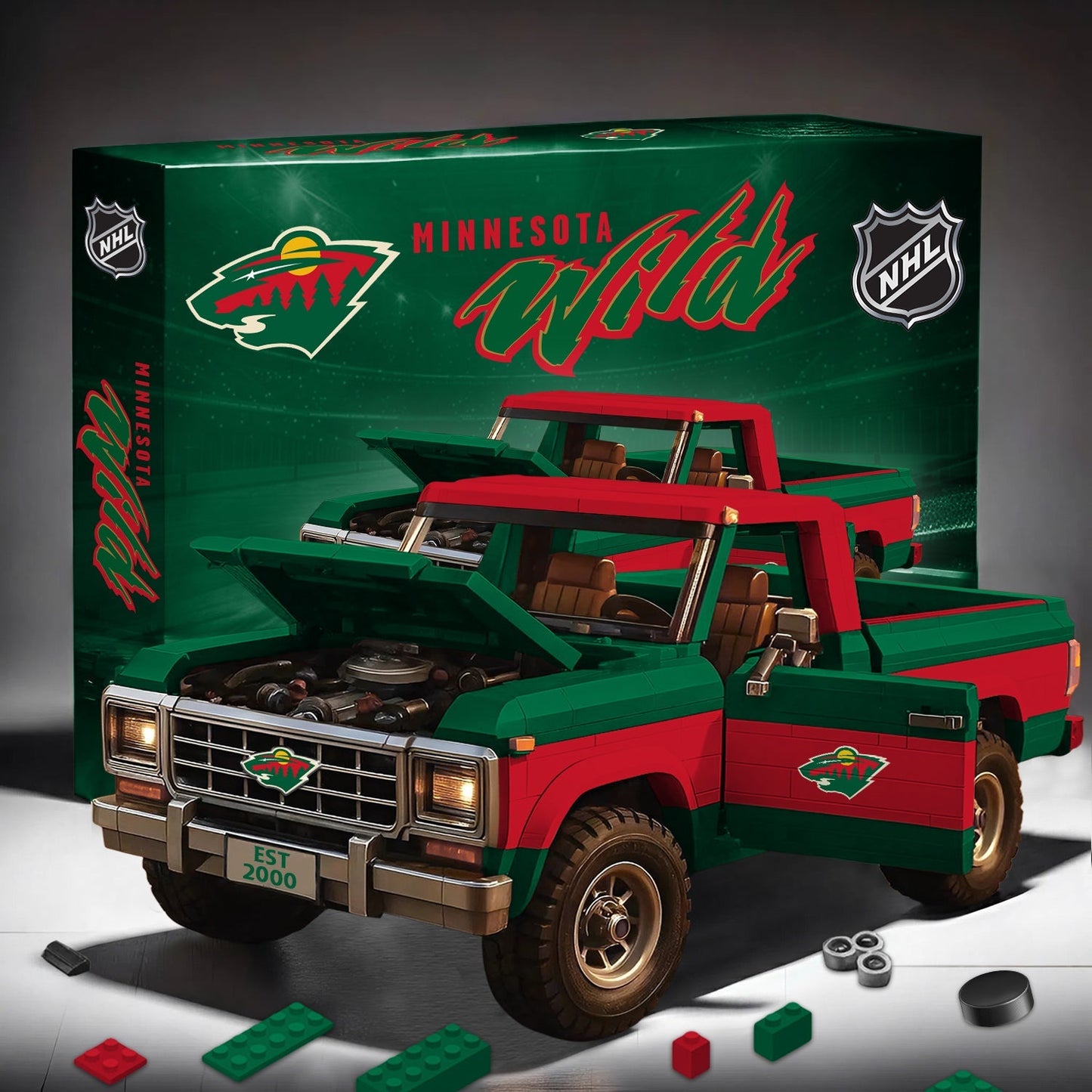 PREMIUM NHL X MW Elite Craft Ford F150 3D Build Your Own Toy NDT NHM 180426
