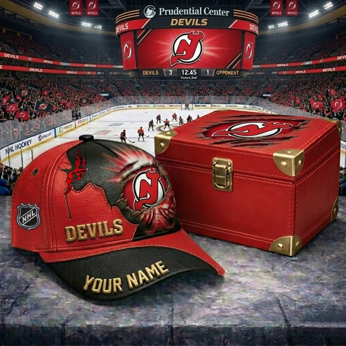 PREMIUM NHL X NJD JESUS CRACK CUSTOM NAME HAT V30 NDT NHM 140526