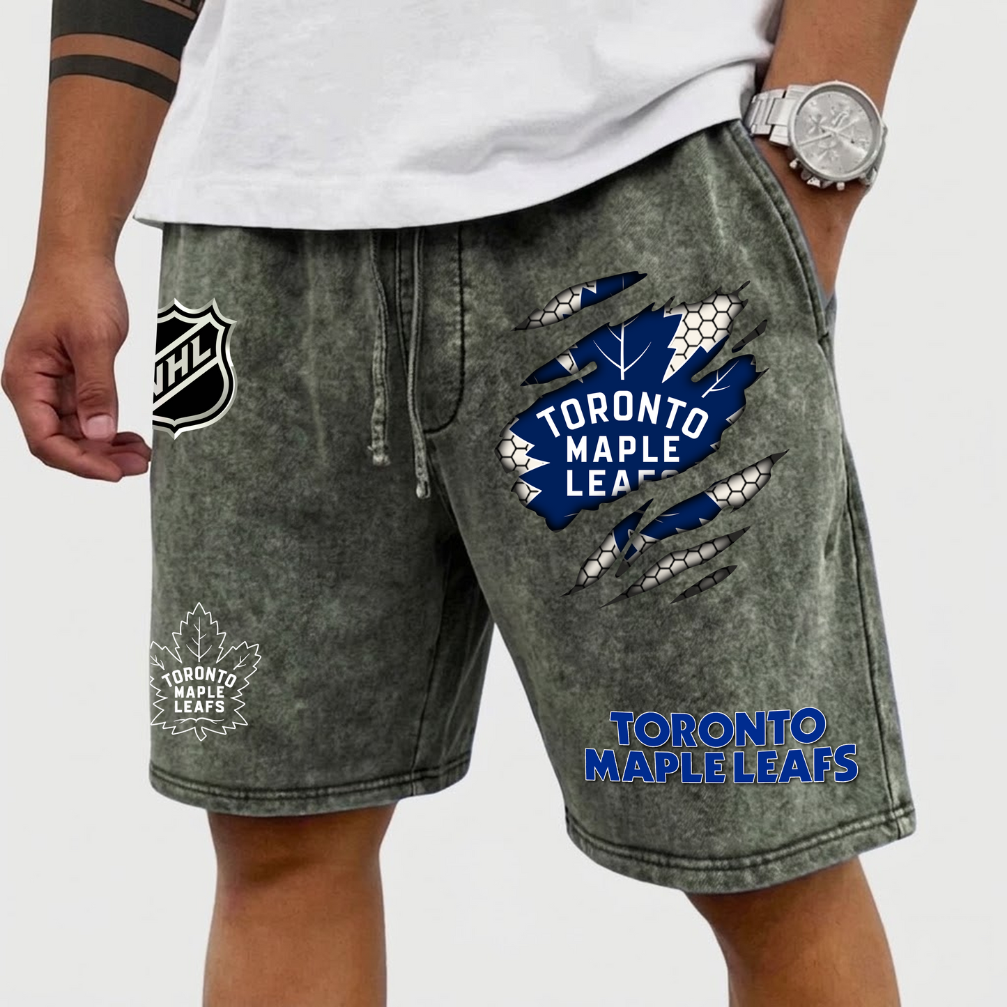 PREMIUM NHL X TML WASH SHORTS FOR SUMMER HOLIDAY NDT VHM 070426