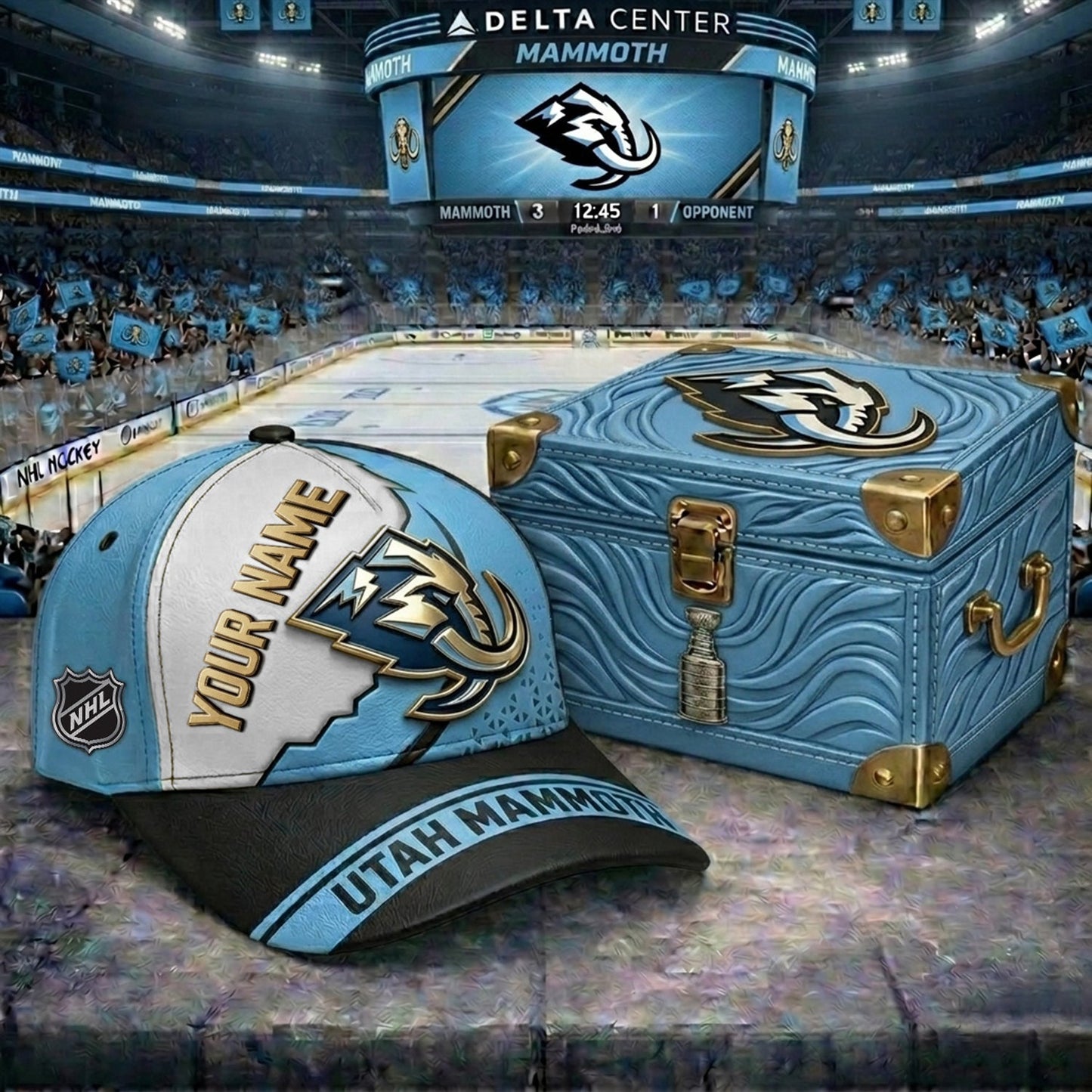 PREMIUM NHL X UM CRACK CUSTOM NAME V4 HAT NDT NHM 200426