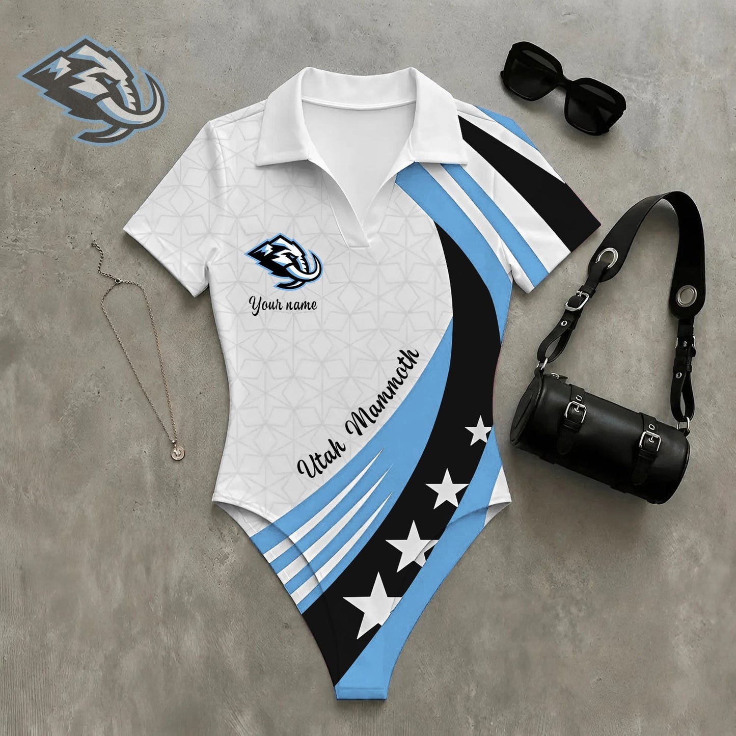 PREMIUM NHL X UM Women�???s Slim-Fit V-Neck Polo Bodysuit NDT NHM 270526