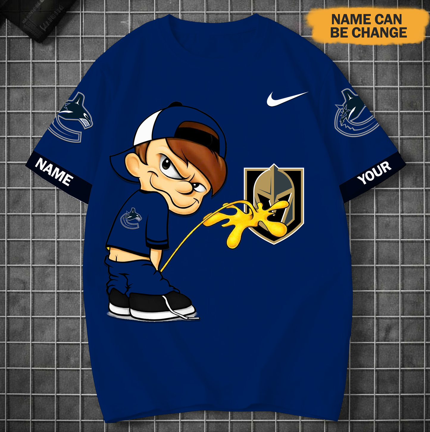 PREMIUM NHL X VC DRW Funny Peeing Boy New Tshirt Custom Name NDT VHM 160426