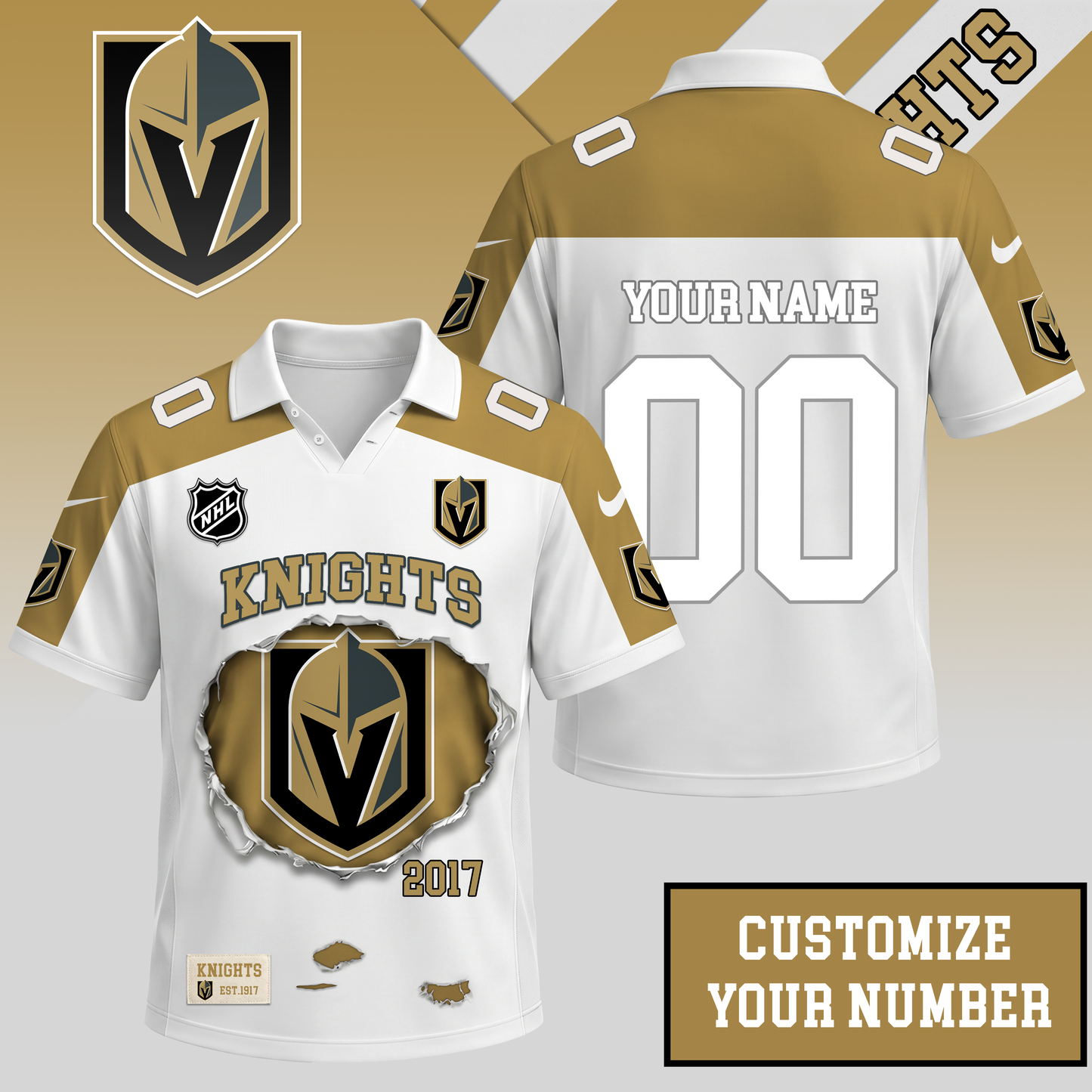 PREMIUM NHL X VGK Streetwear Polo Shirt Custom Gifts For Fan NDT VHM 010626