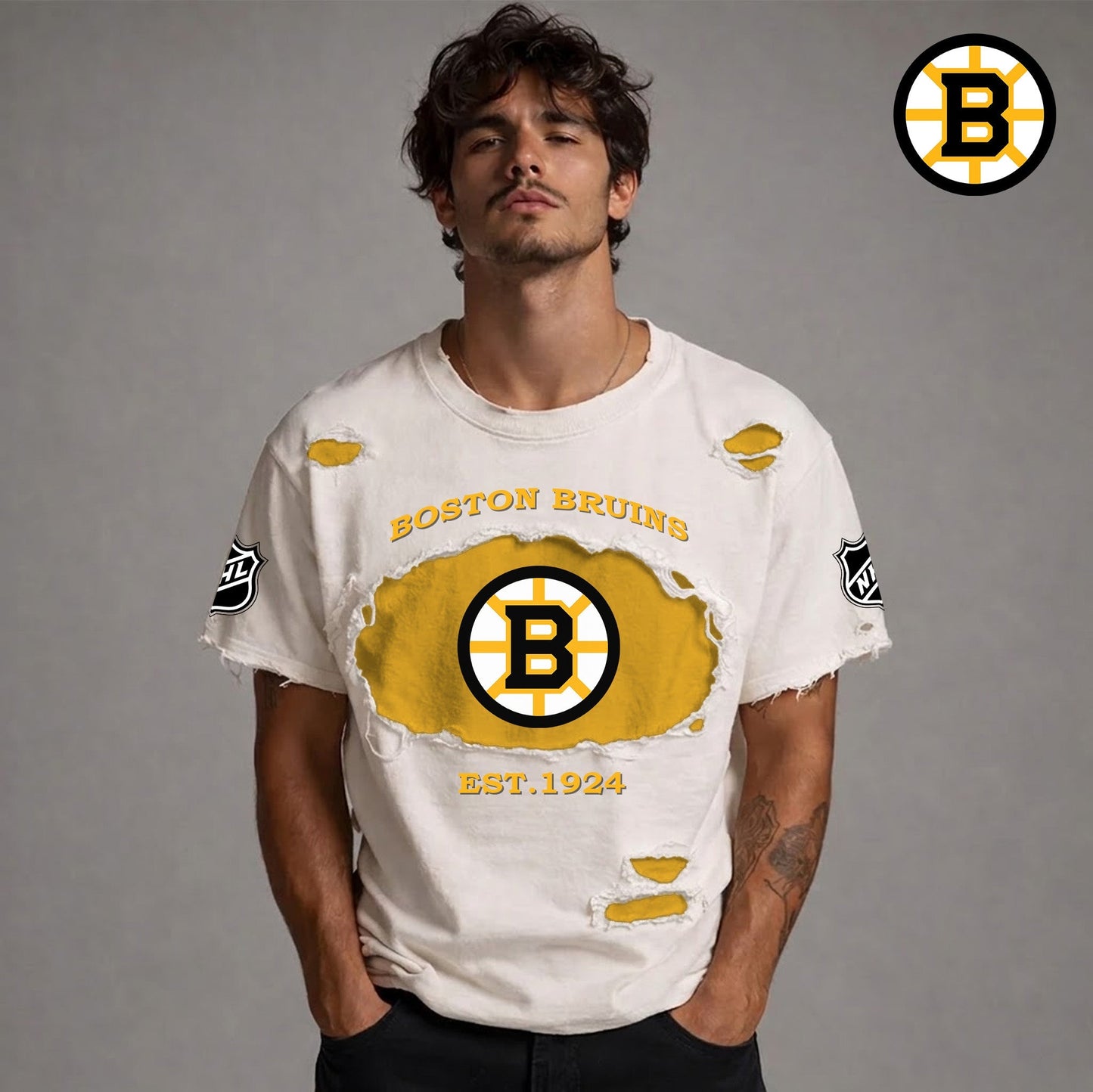 PREMIUM NHL x BB RETRO WASH SHIRT NDT NTN 080426