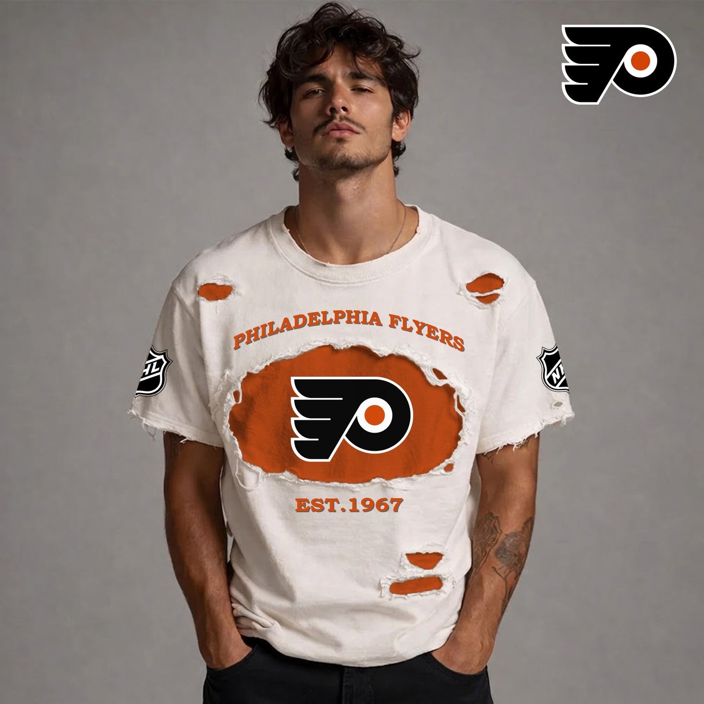 PREMIUM NHL x PF RETRO WASH SHIRT NDT NTN 080426