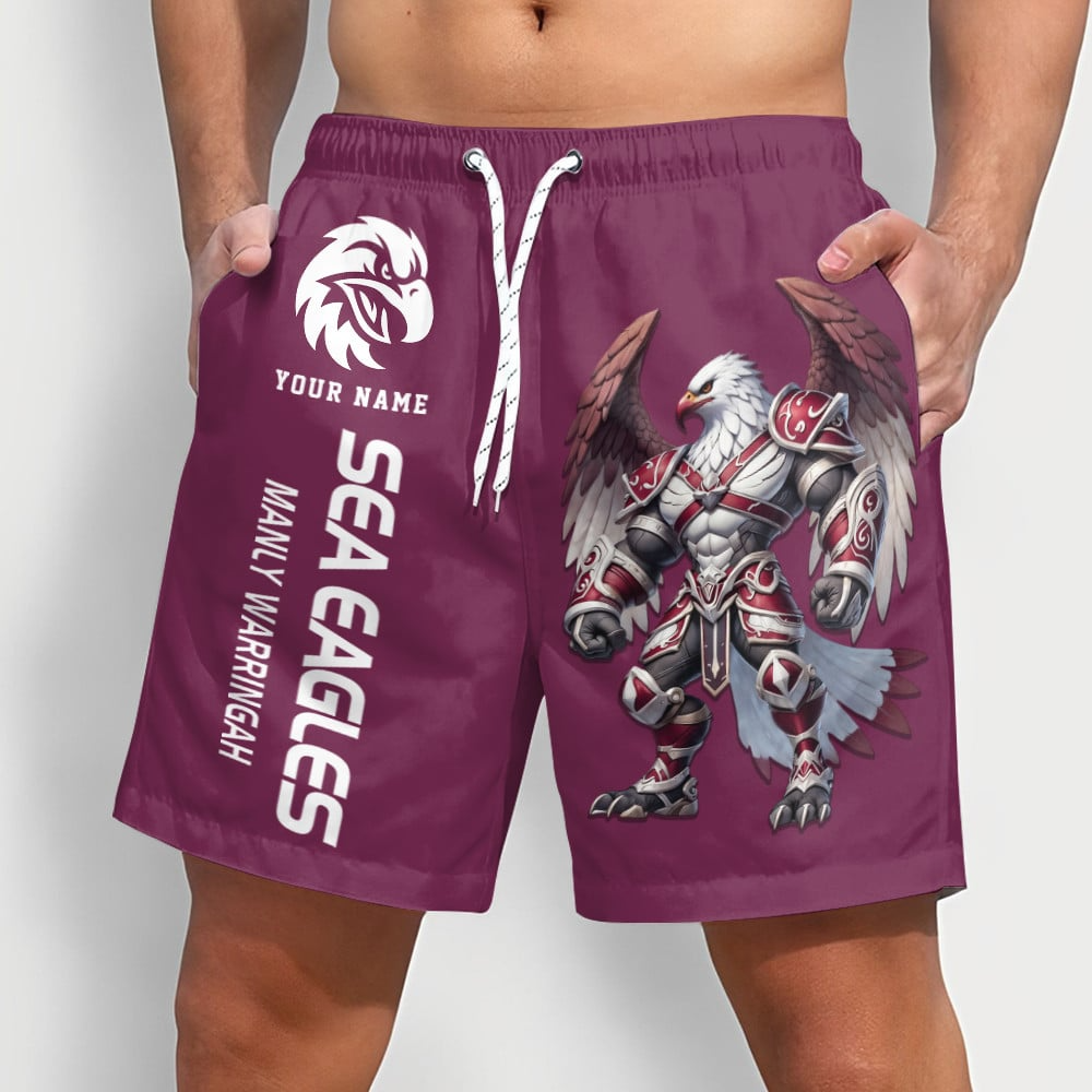 PREMIUM NRL X SEMW Sport Style Mascot Men Short Pants Custom NAME NDT NQK