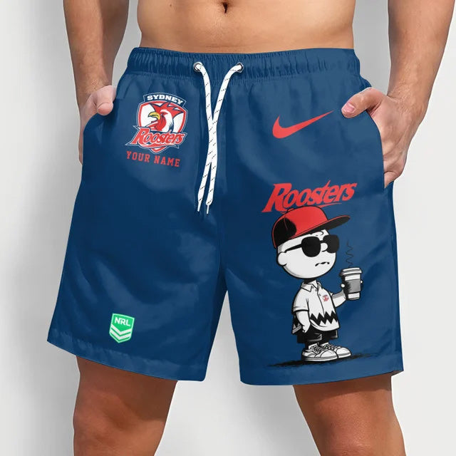 PREMIUM NRL X SR Cool Snoopy Men Short Pants Custom Name For Summer NDT NTN