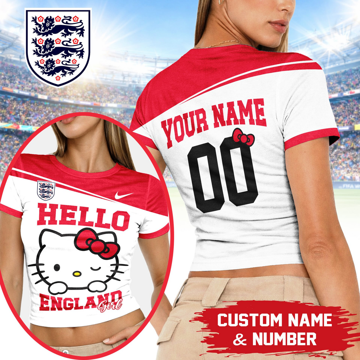 PREMIUM WC26 X ENG Play Cute 3D Baby Tee NDT VHM 190526