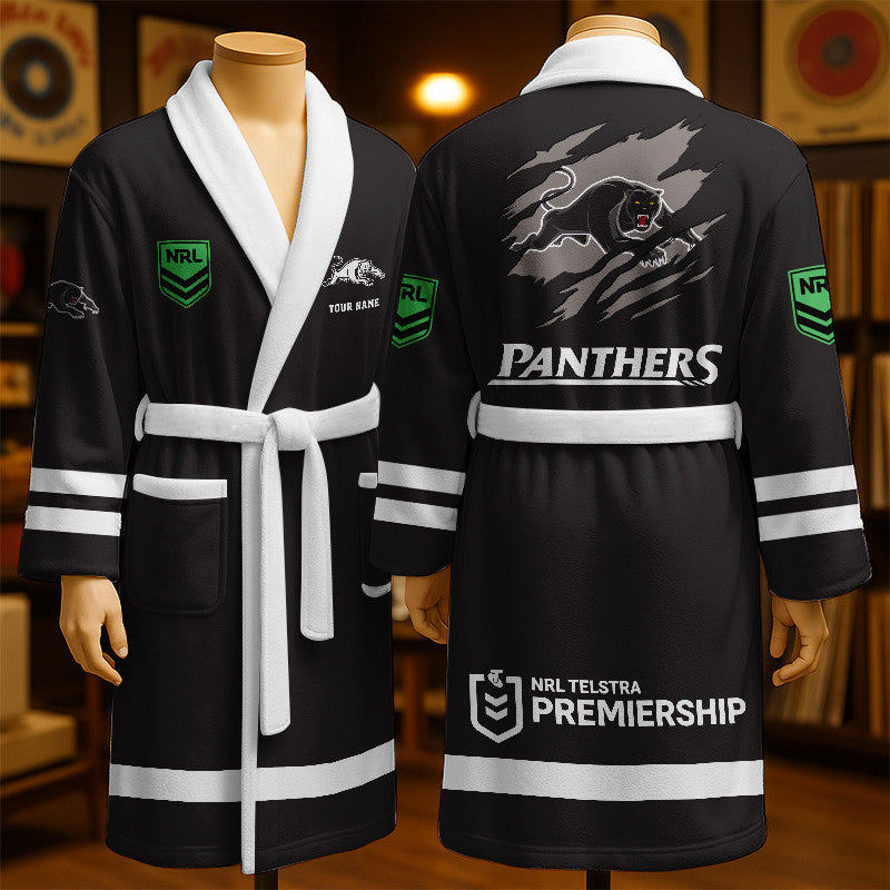 PREMIUM NRL X PP New Style Royal Fleece Bathrobe Personalized NDT LVH 260226