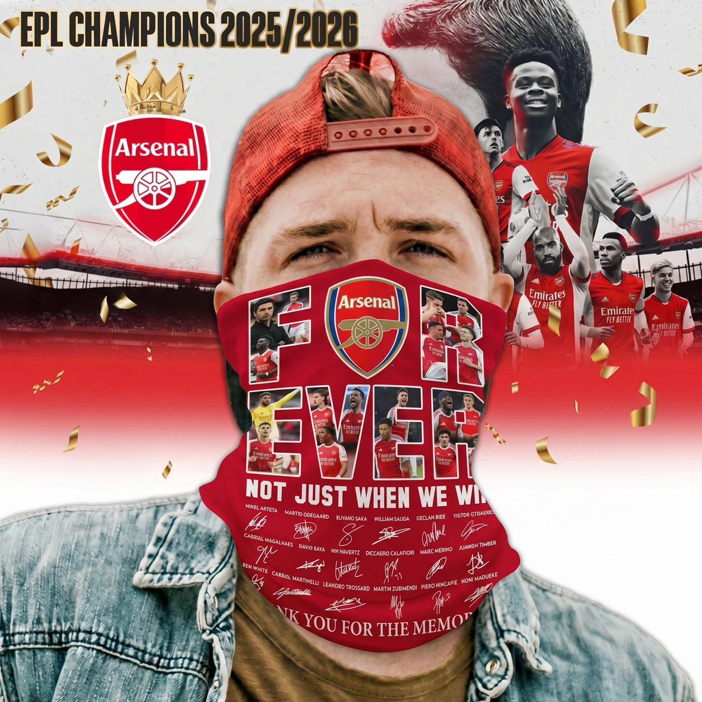 PREMIUM ARS X Thanks for the Memories Champion Unisex Bandana Mask V1 NDT VHM 210526