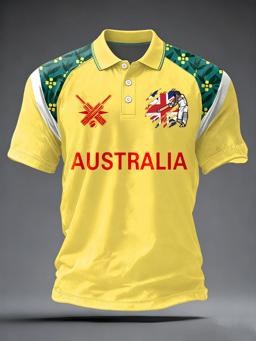 PREMIUM AUS X 3D CRICKET CLASSIC POLO SHIRT NDT VHM V3 130326