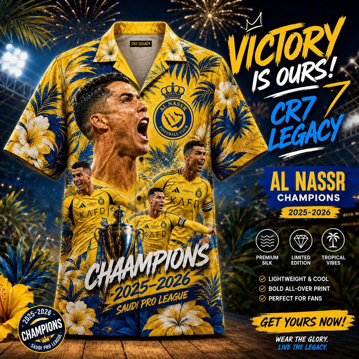 PREMIUM CR7 X THANK FOR MEMORIES HAWAI SHIRT LIMITED EDITION V003 NDT VHM 250526