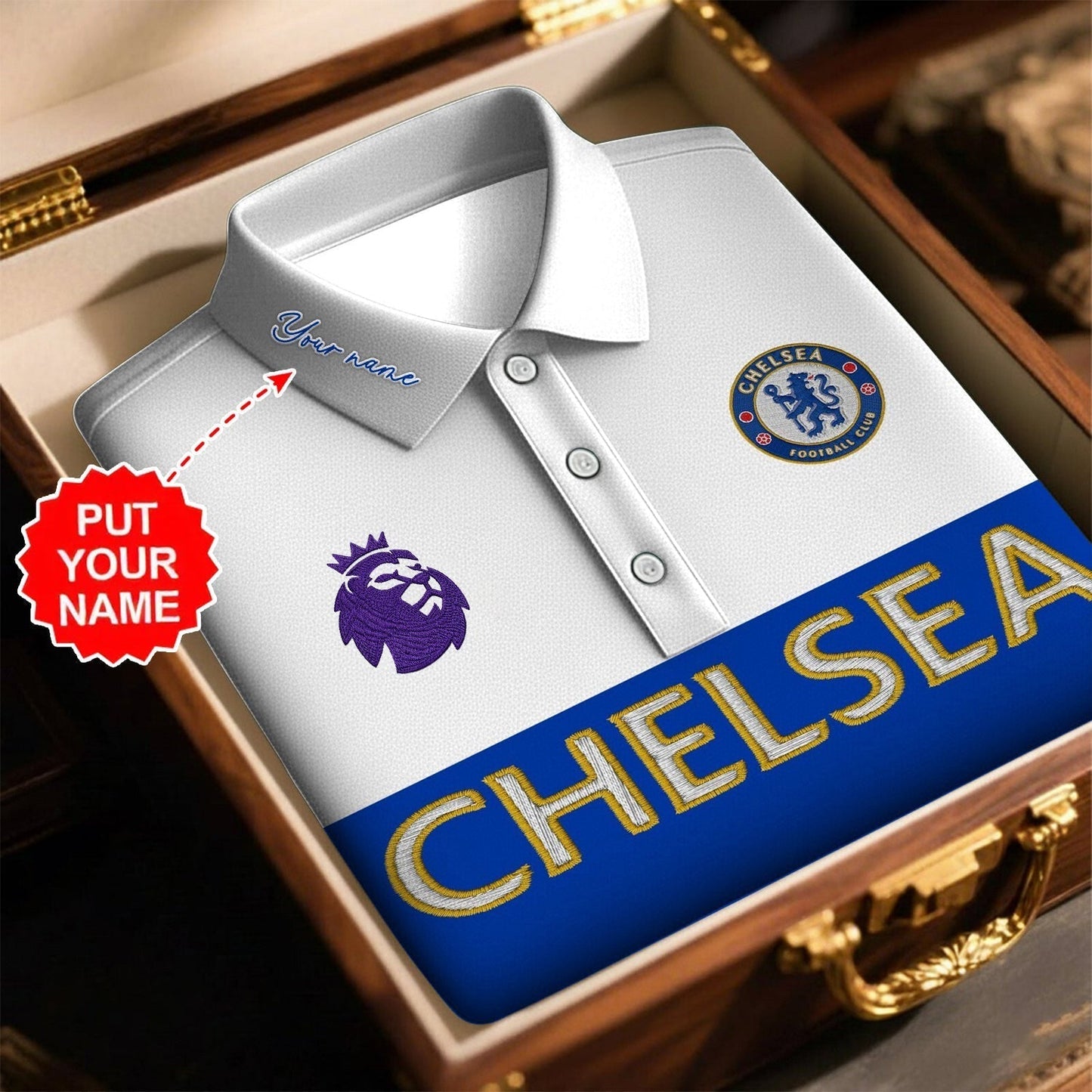 PREMIUM EPL X CHE ROYAL POLO SHIRT LIMITED EDITION V3 NDT NHM 120226