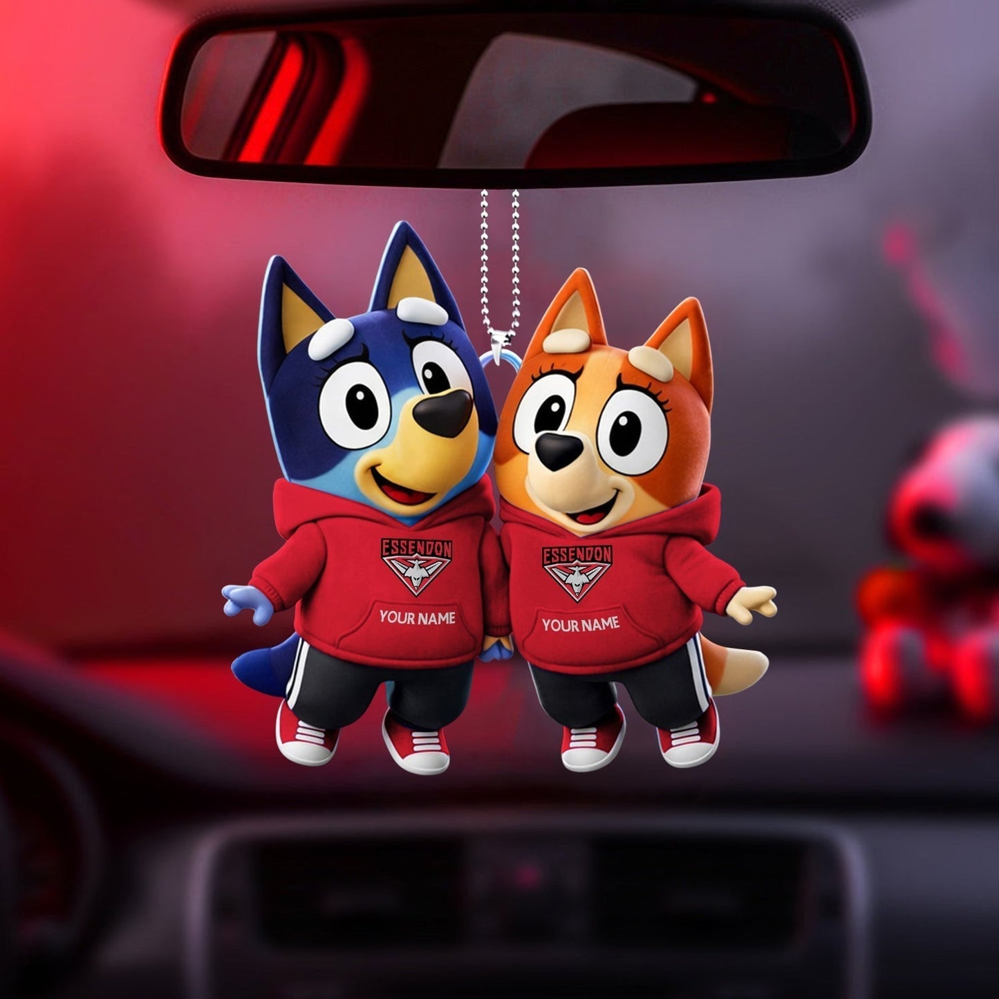 PREMIUM ESS X Bluey & Bingo Car Ornament NDT NHM 040326