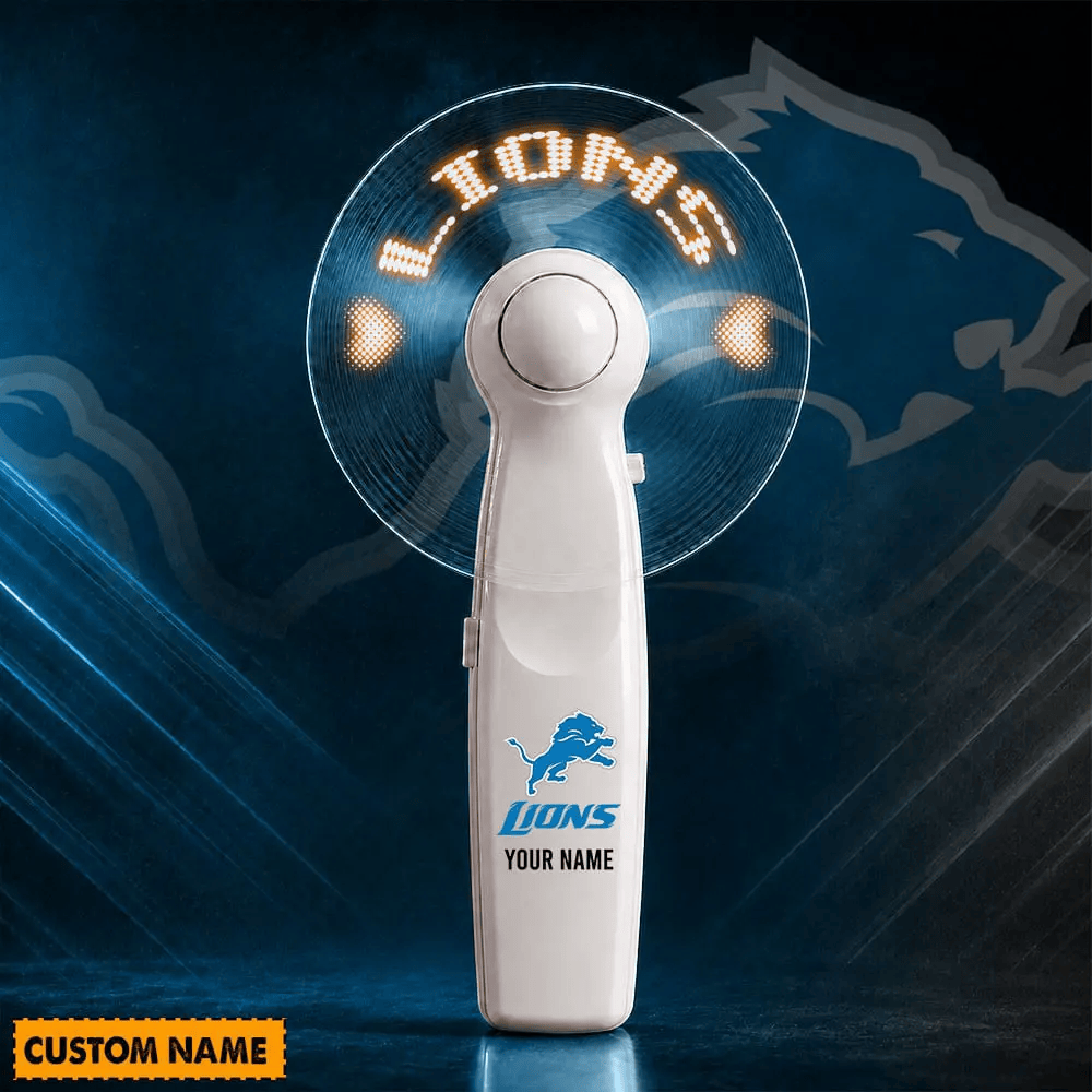 PREMIUM NFL X DET USB Led Fan Custom Name Limited Editions NDT LVH240526