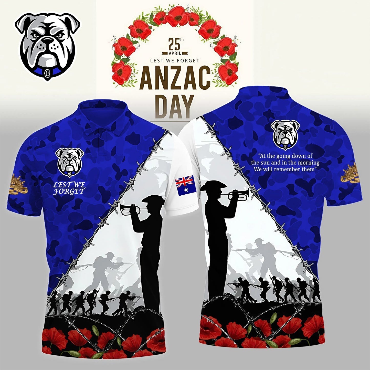 PREMIUM NRL X CBB ANZAC DAY POLO SHIRT LIMITED EDITION NDT NHM 130326