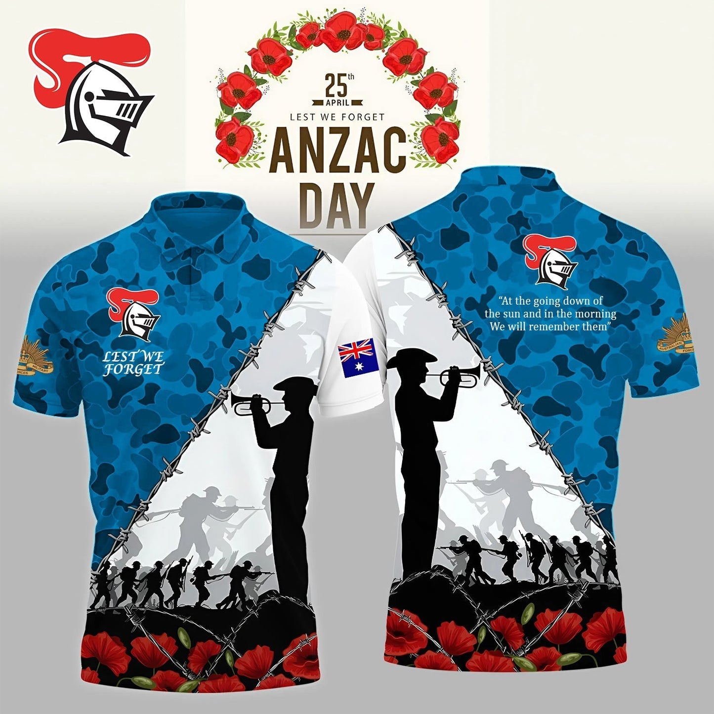 PREMIUM NRL X NK ANZAC DAY POLO SHIRT LIMITED EDITION NDT NHM 130326