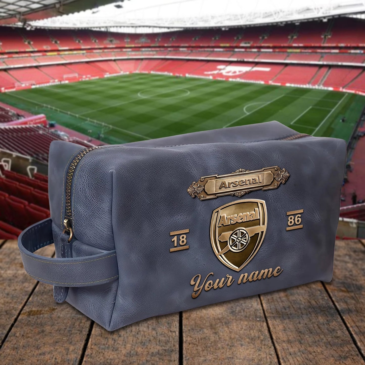 PREMIUM ?‹¨«‹¨«??‹¨«‹¨«‹¨«?‹¨«‹¨«? X ARS 3D EMBOSSED LEATHER TOILETRY BAG Limited Edition NDT NHM 020326