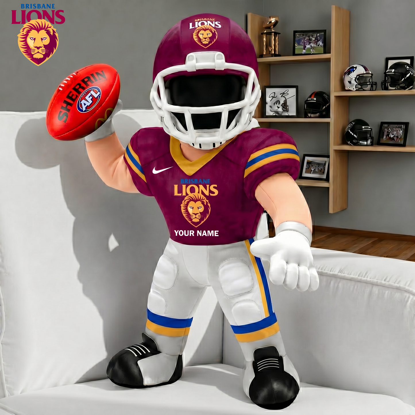 PREMIUM AFL X BL Players Custom Shape Pillow Custom Name Gifts FOR FAN NDT VHM 250526