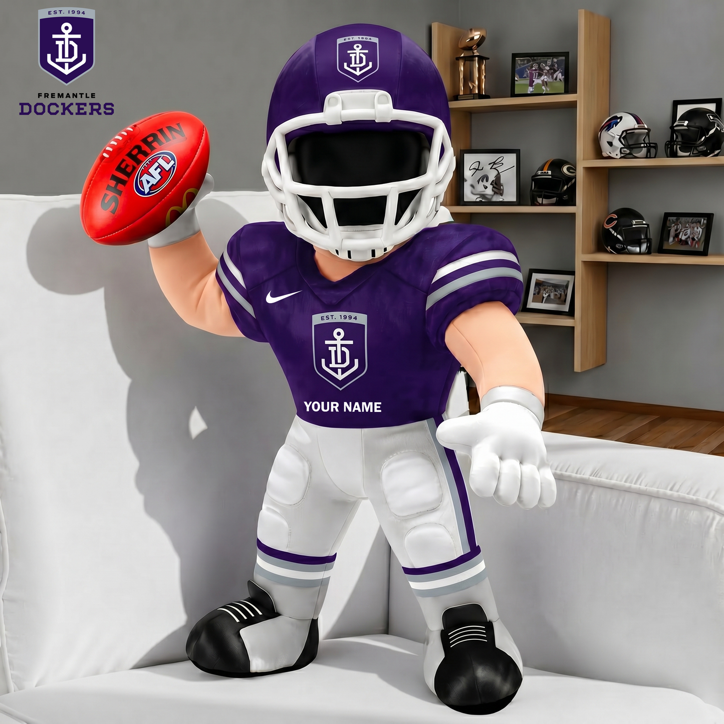 PREMIUM AFL X FRE Players Custom Shape Pillow Custom Name Gifts FOR FAN NDT VHM 250526