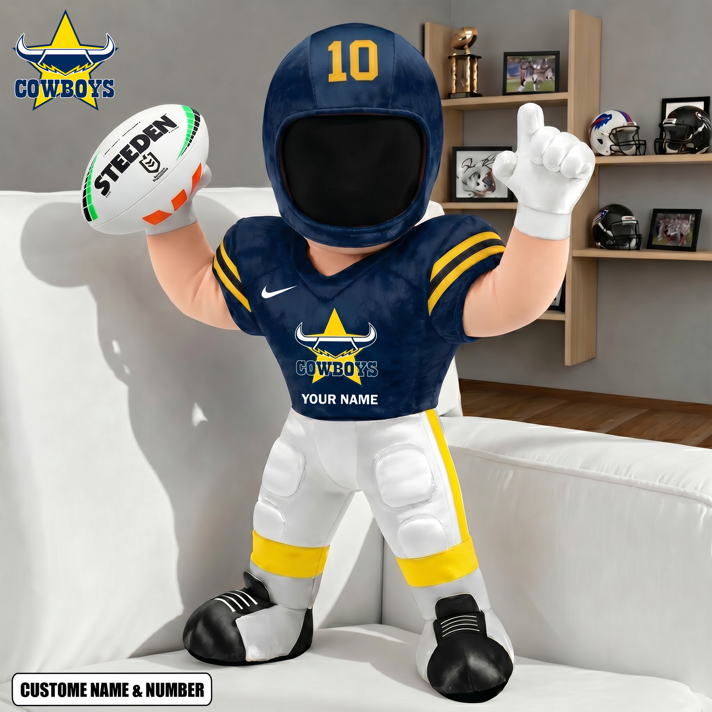 PREMUM NRL X NQC Players Custom Shape Pillow Gifts FOR FAN NDT VHM 260526